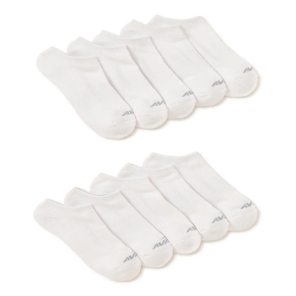 10 Pack Avia Women's Performance Cushioned No Show Socks