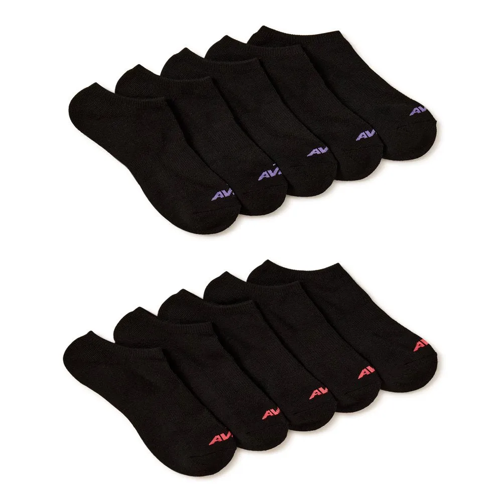 10 Pack Avia Women's Performance Cushioned No Show Socks