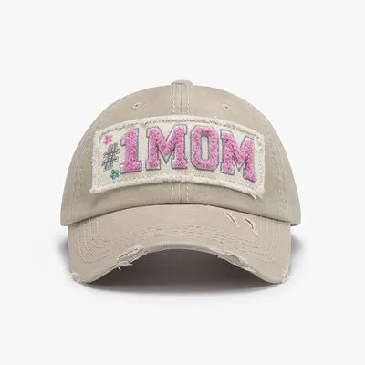 #1MOM Adjustable Cotton Baseball Cap | Comfortable, Stylish, and Versatile Hats for Everyday Wear