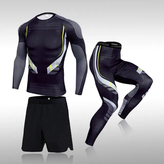 3 Pcs Men's Workout Sports Set