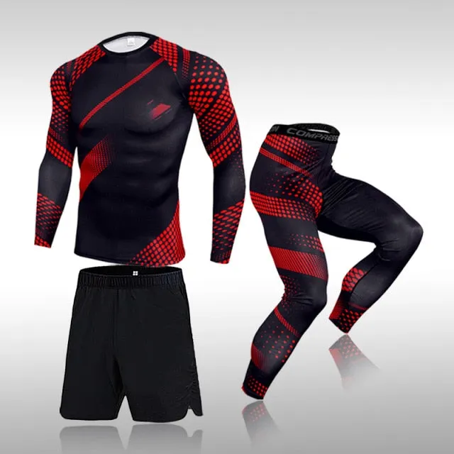 3 Pcs Men's Workout Sports Set