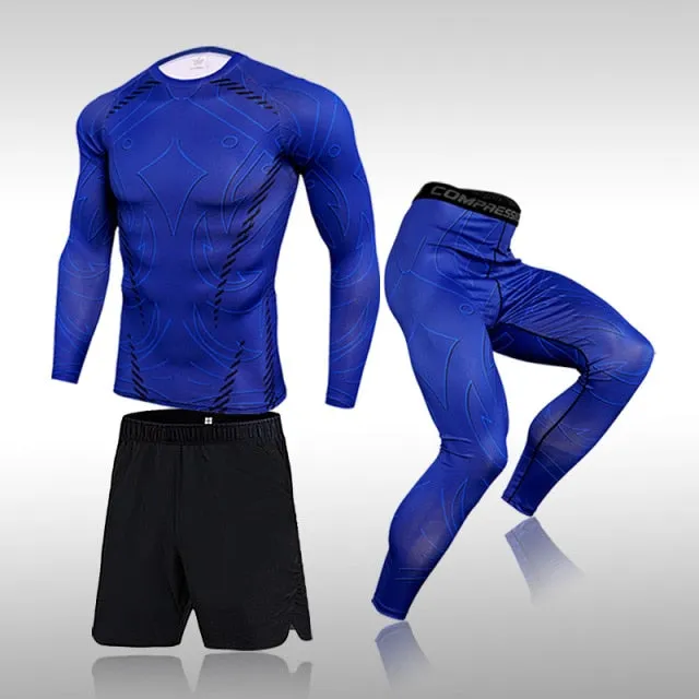 3 Pcs Men's Workout Sports Set
