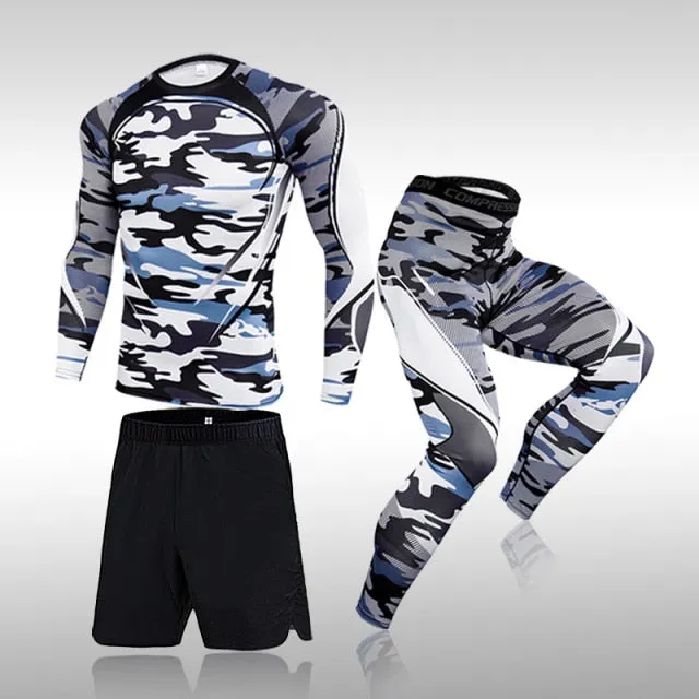 3 Pcs Men's Workout Sports Set