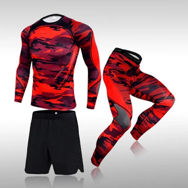 3 Pcs Men's Workout Sports Set