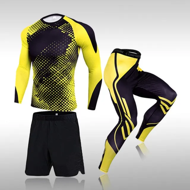3 Pcs Men's Workout Sports Set