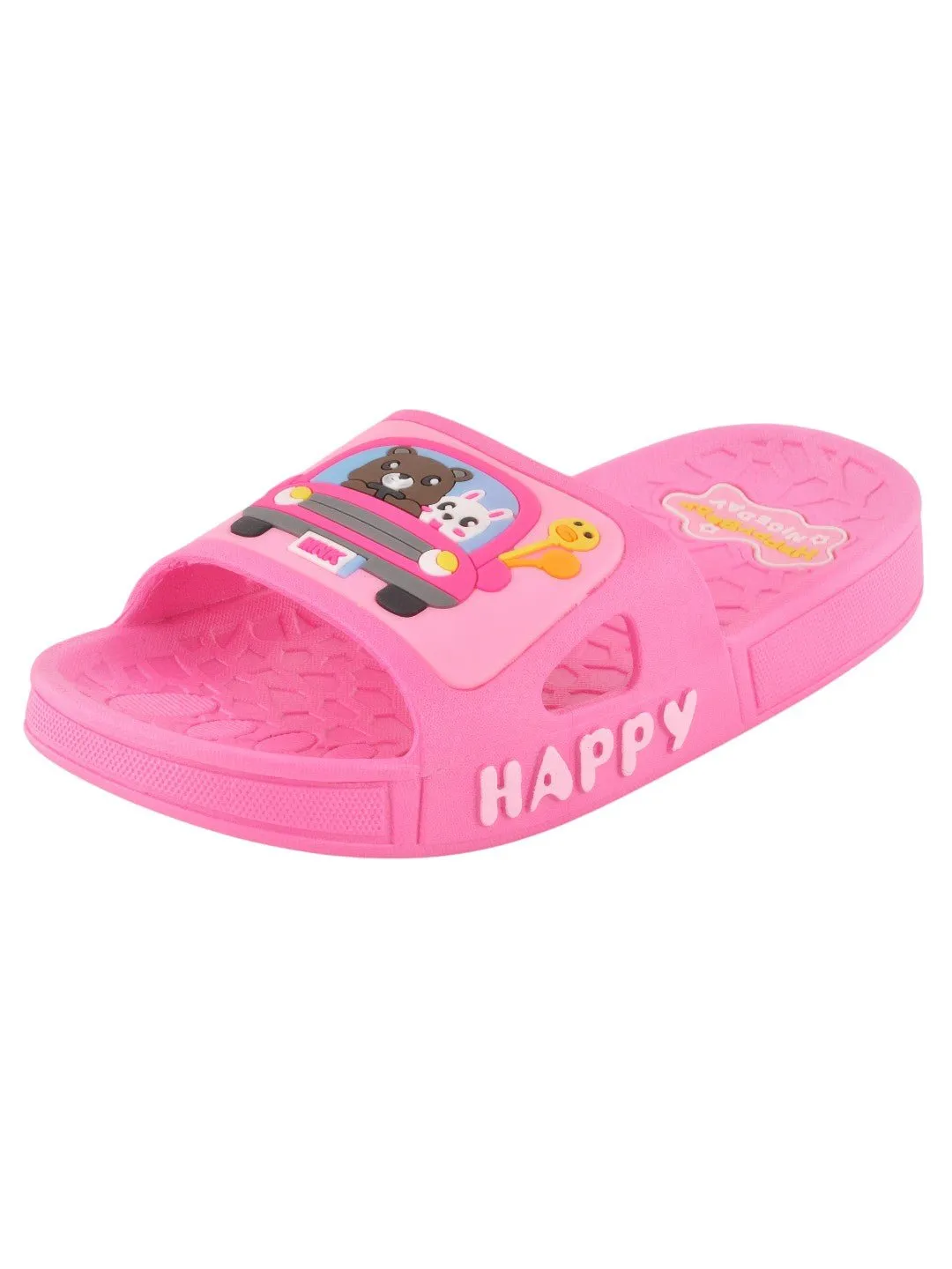 Adventure Bunny and Bear Car Design Slides for Girls - Fuchsia