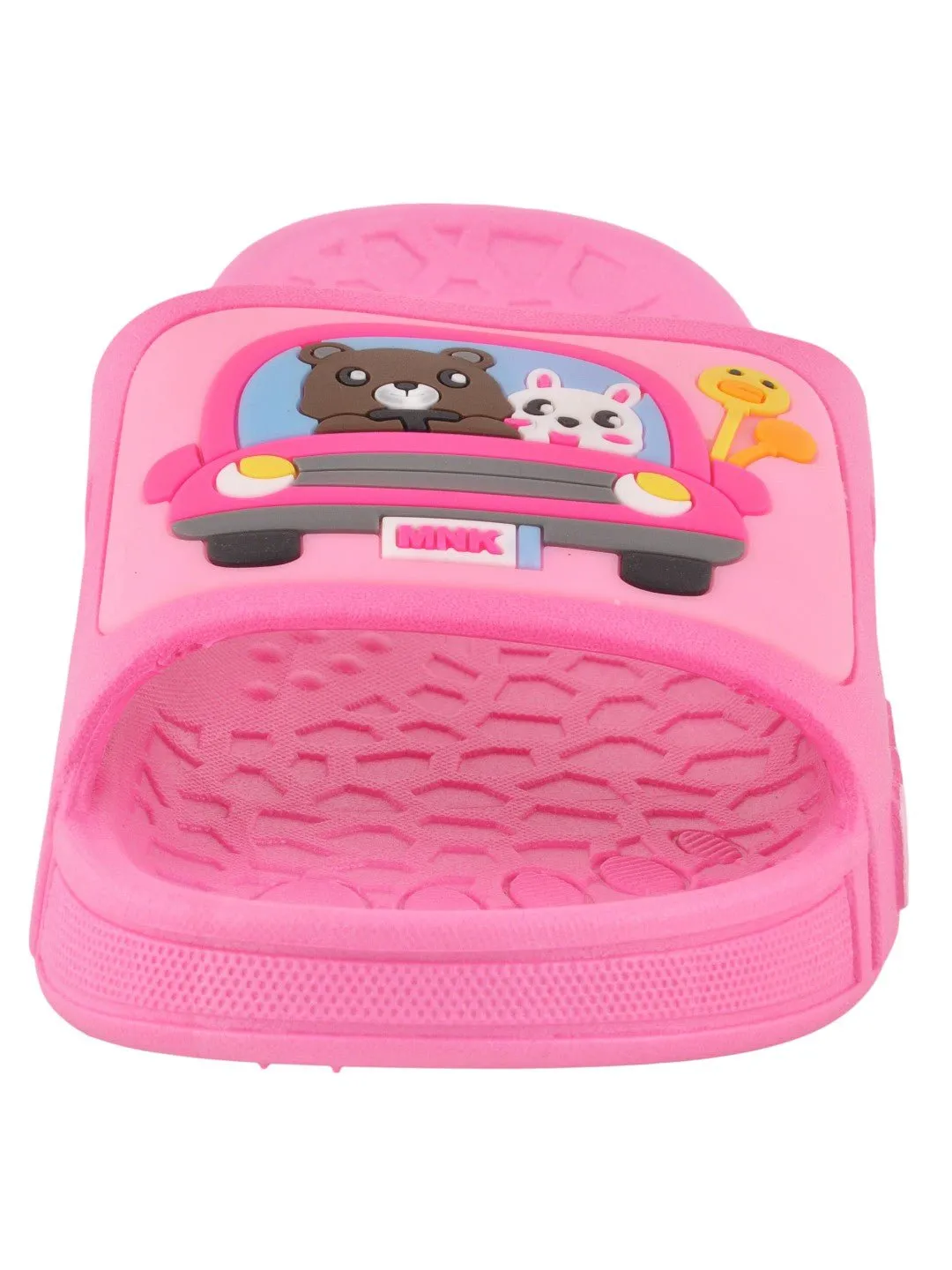 Adventure Bunny and Bear Car Design Slides for Girls - Fuchsia