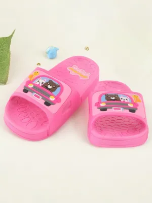 Adventure Bunny and Bear Car Design Slides for Girls - Fuchsia