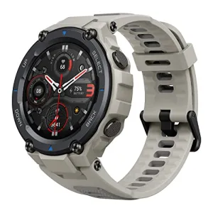 Amazfit T-Rex Pro Smart Watch with GPS, Outdoor Fitness Watch for Men, Military Standard Certified, 100  Sports Modes, 10 ATM Waterproof, 18 Day Battery Life, Blood Oxygen Heart Rate Monitor, Gray