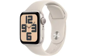 Apple Watch SE 2 GPS, 40mm Starlight Aluminium Case with Starlight Sport Band - Very Good