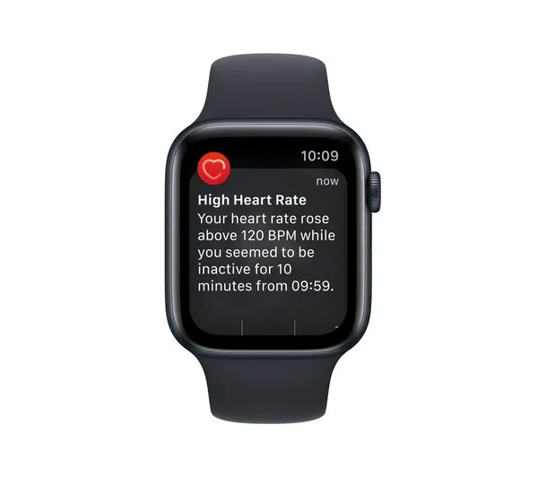 Apple Watch SE 2 GPS, 44mm Midnight Aluminium Case with Midnight Sport Band - Pristine