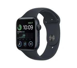 Apple Watch SE 2 GPS, 44mm Midnight Aluminium Case with Midnight Sport Band - Pristine