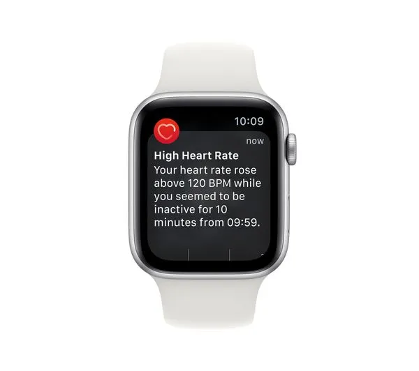Apple Watch SE 2 GPS   Cellular, 44mm Silver Aluminium Case with White Sport Band - Pristine