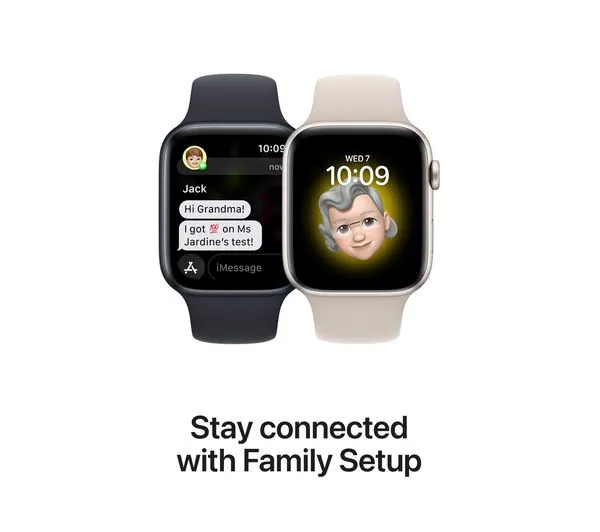 Apple Watch SE 2 GPS   Cellular, 44mm Silver Aluminium Case with White Sport Band - Very Good