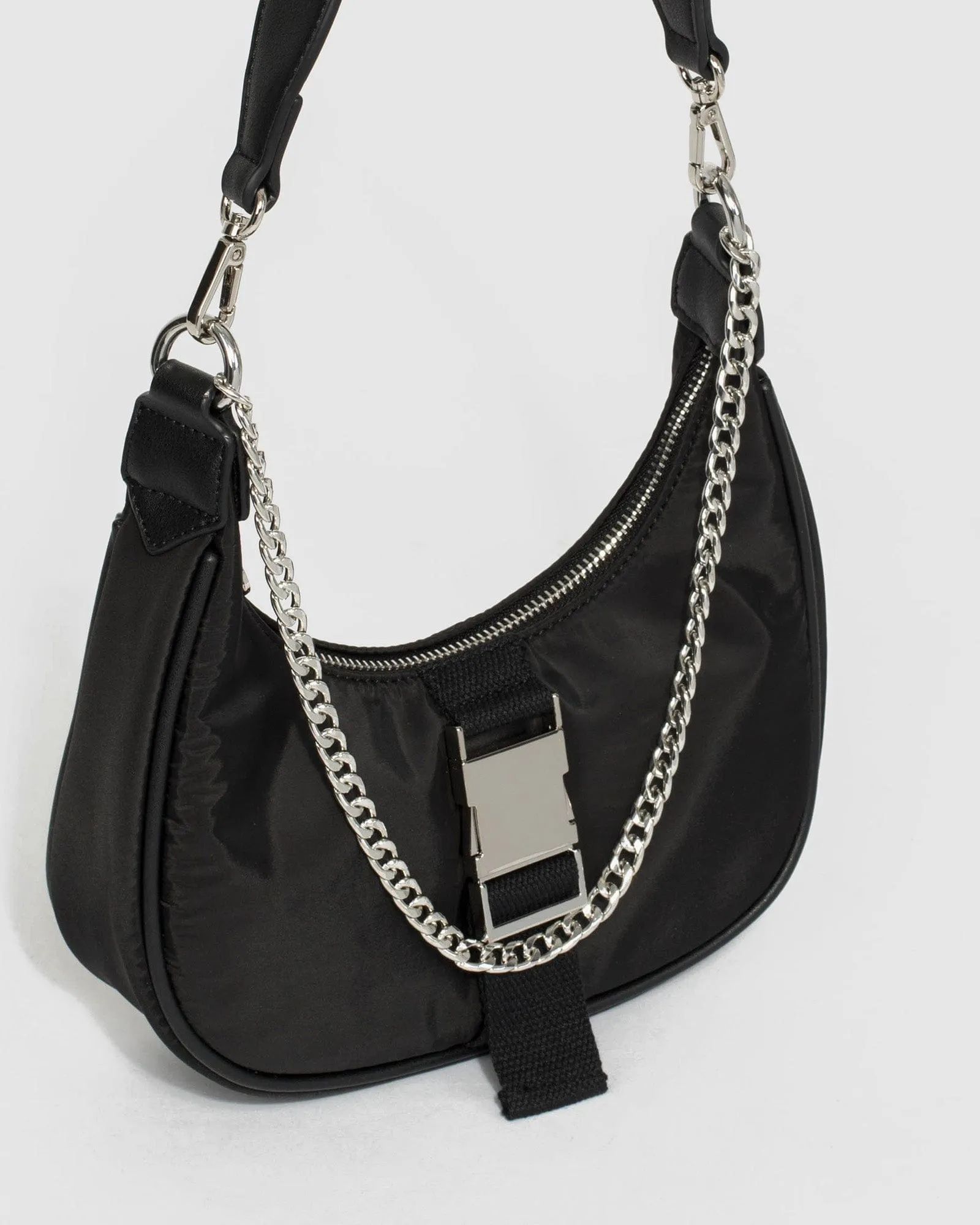 Black Ariarne Chain Shoulder Bag
