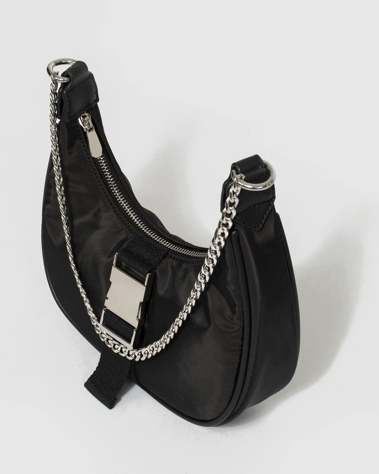 Black Ariarne Chain Shoulder Bag