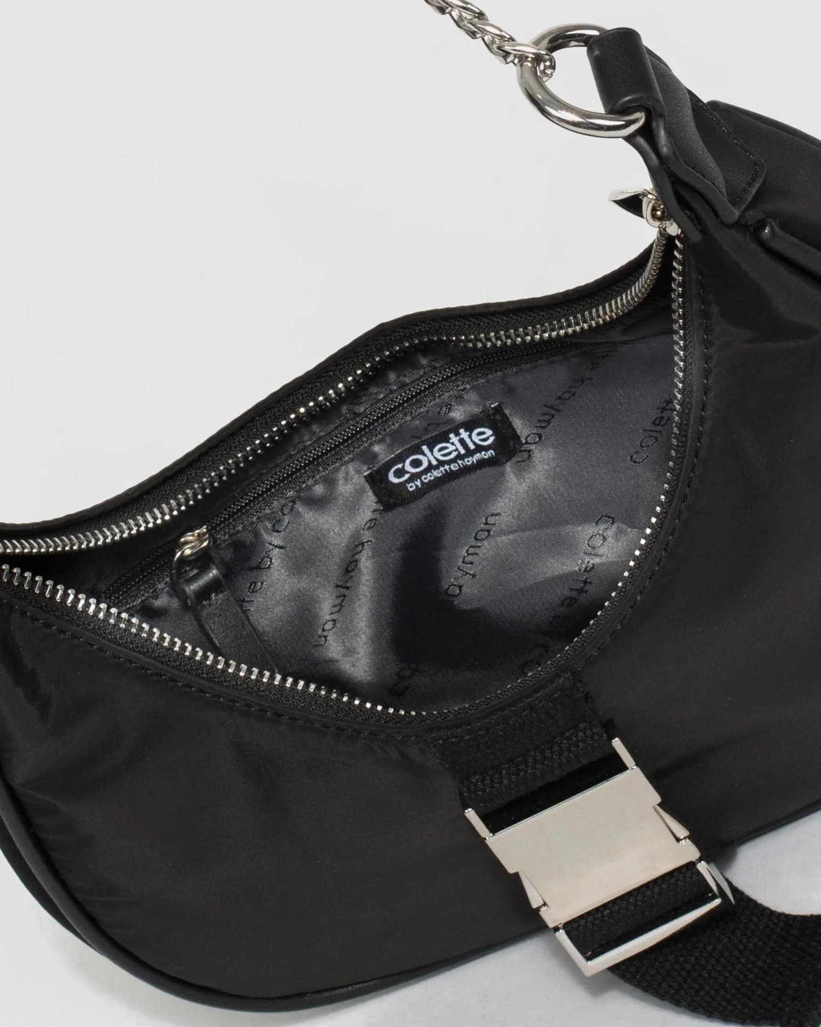 Black Ariarne Chain Shoulder Bag