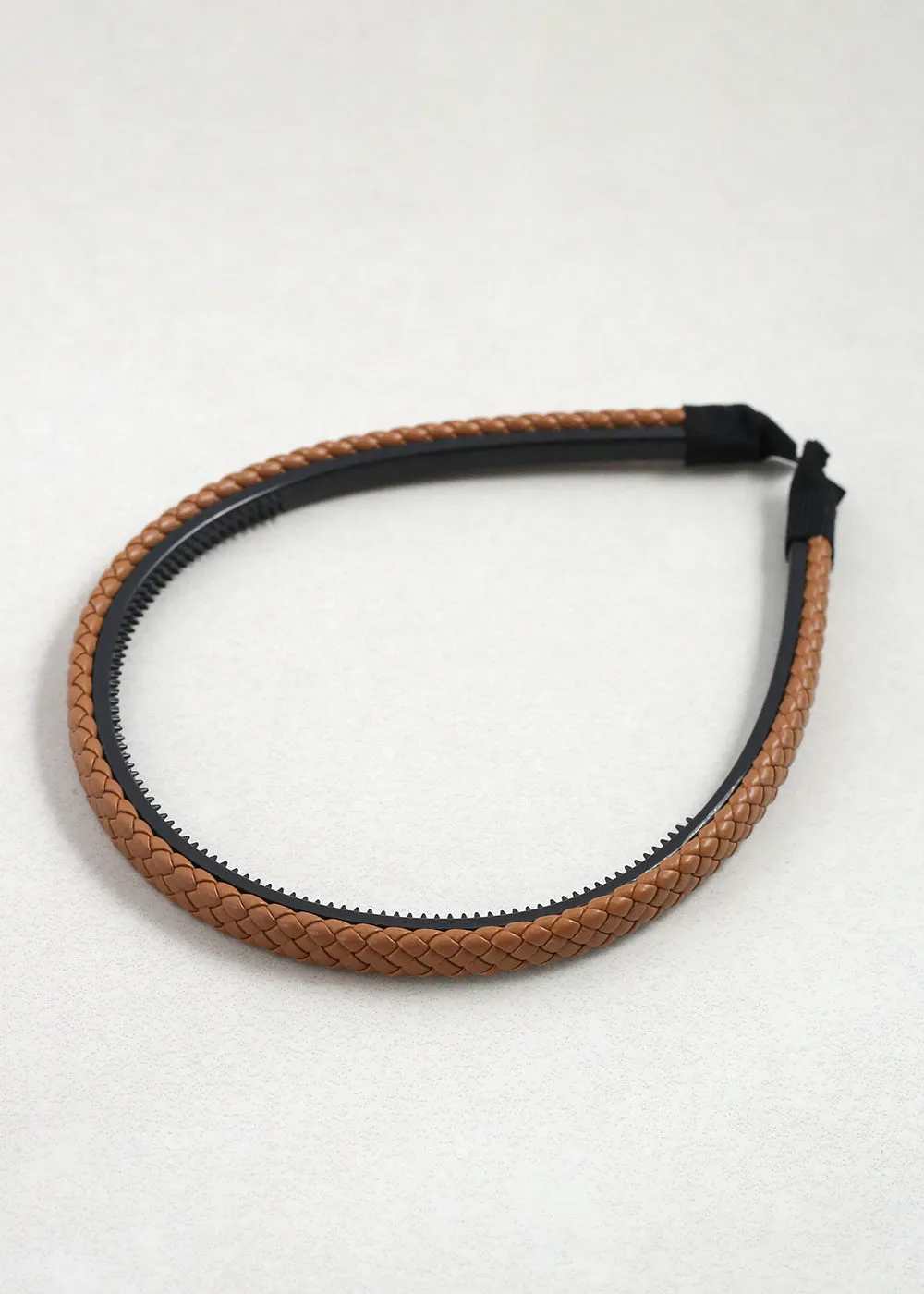 Braided Faux Leather Headbands