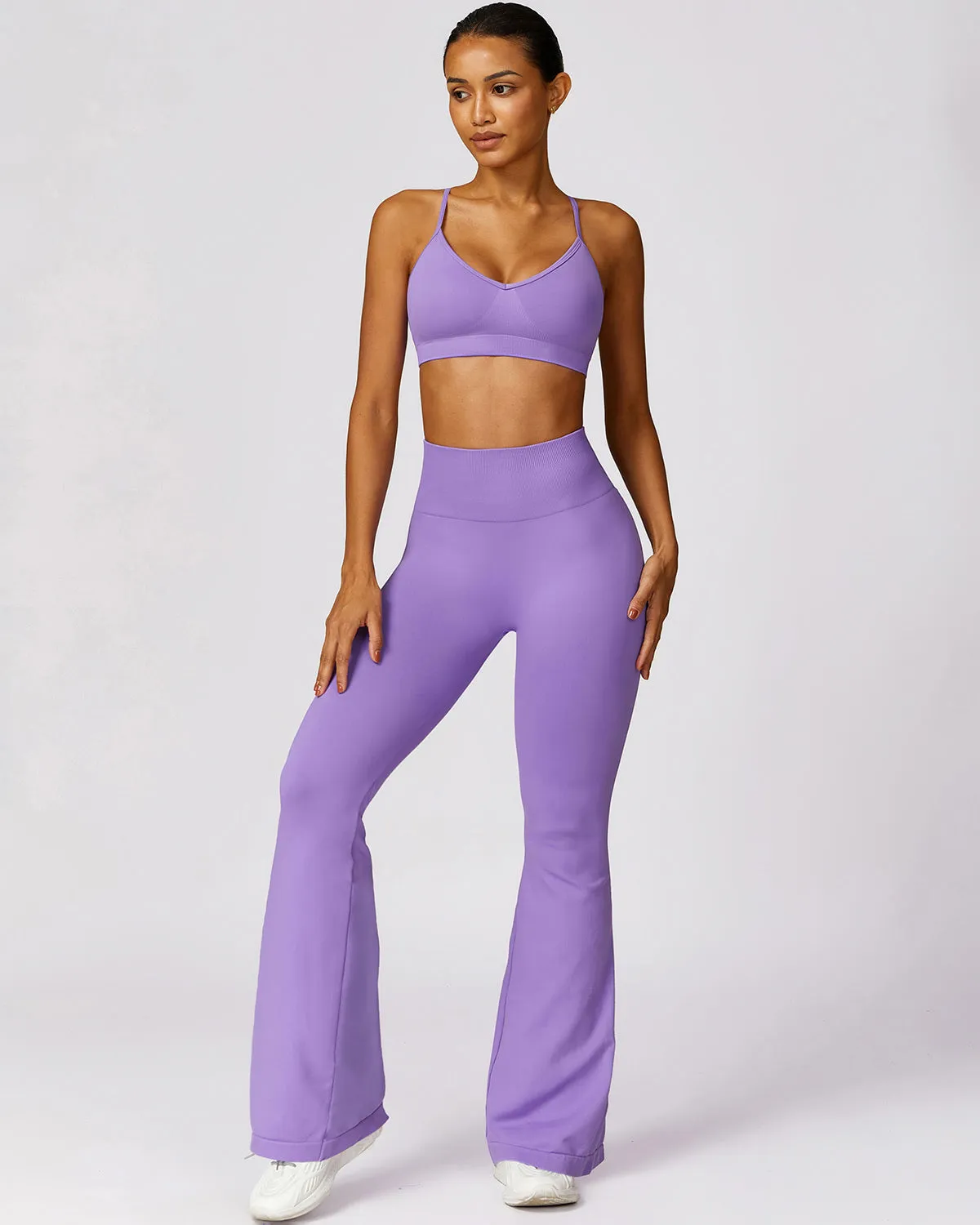 Cecilia Scrunch Leggings - Purple