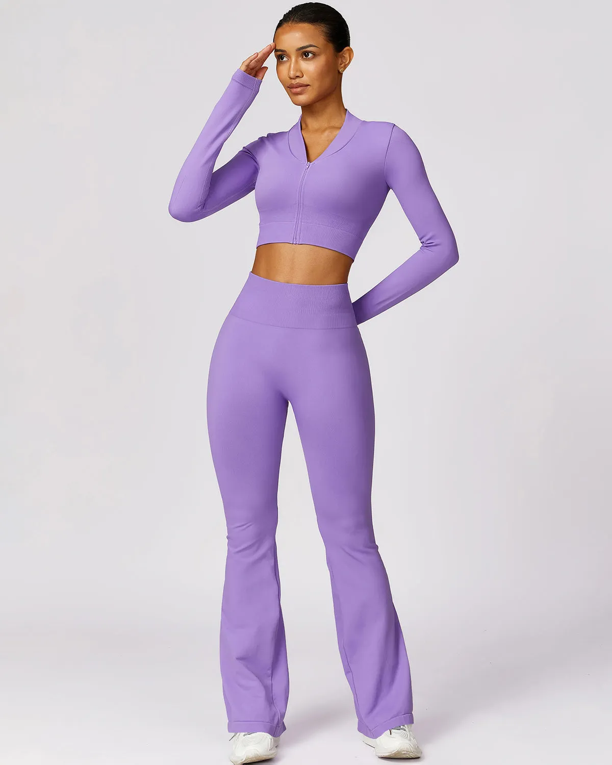 Cecilia Scrunch Leggings - Purple