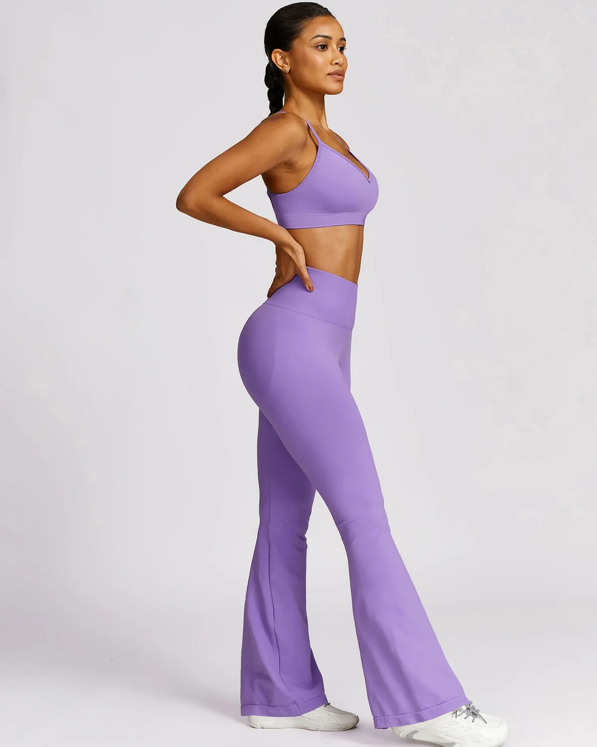 Cecilia Scrunch Leggings - Purple