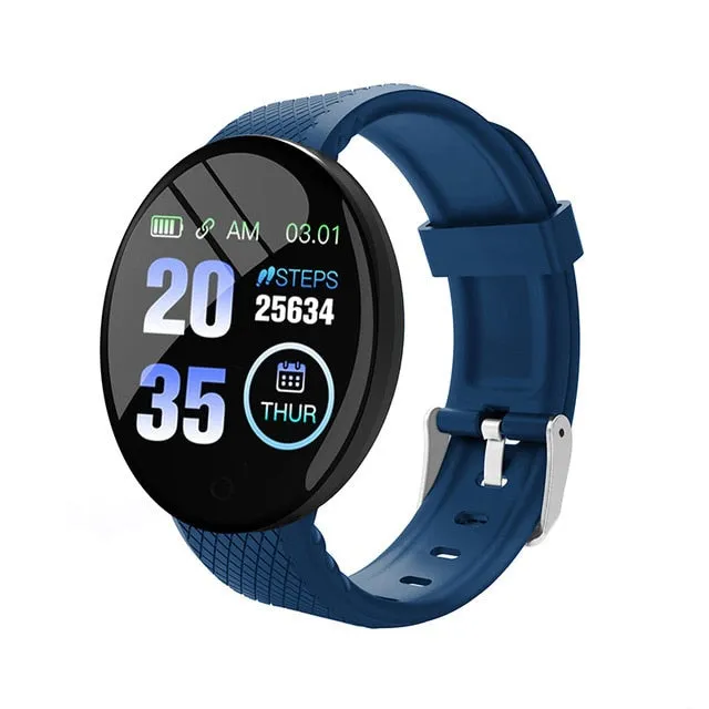 D18 FD68S Smartwatch Fitness Tracker Watches Smart Watch Men Women Blood pressure Step Stopwatch for IOS Android Smart Bracelet