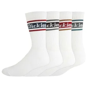 Dickies Skate Rugby Stripe Socks 4P - White