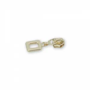 Four 5 Rounded Rectangle Zipper Pulls Gold # STS279G
