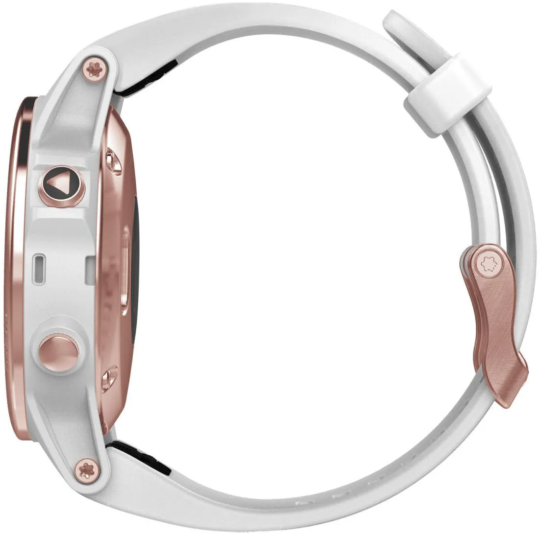 Garmin Watch Fenix 5S Rose Gold White Band