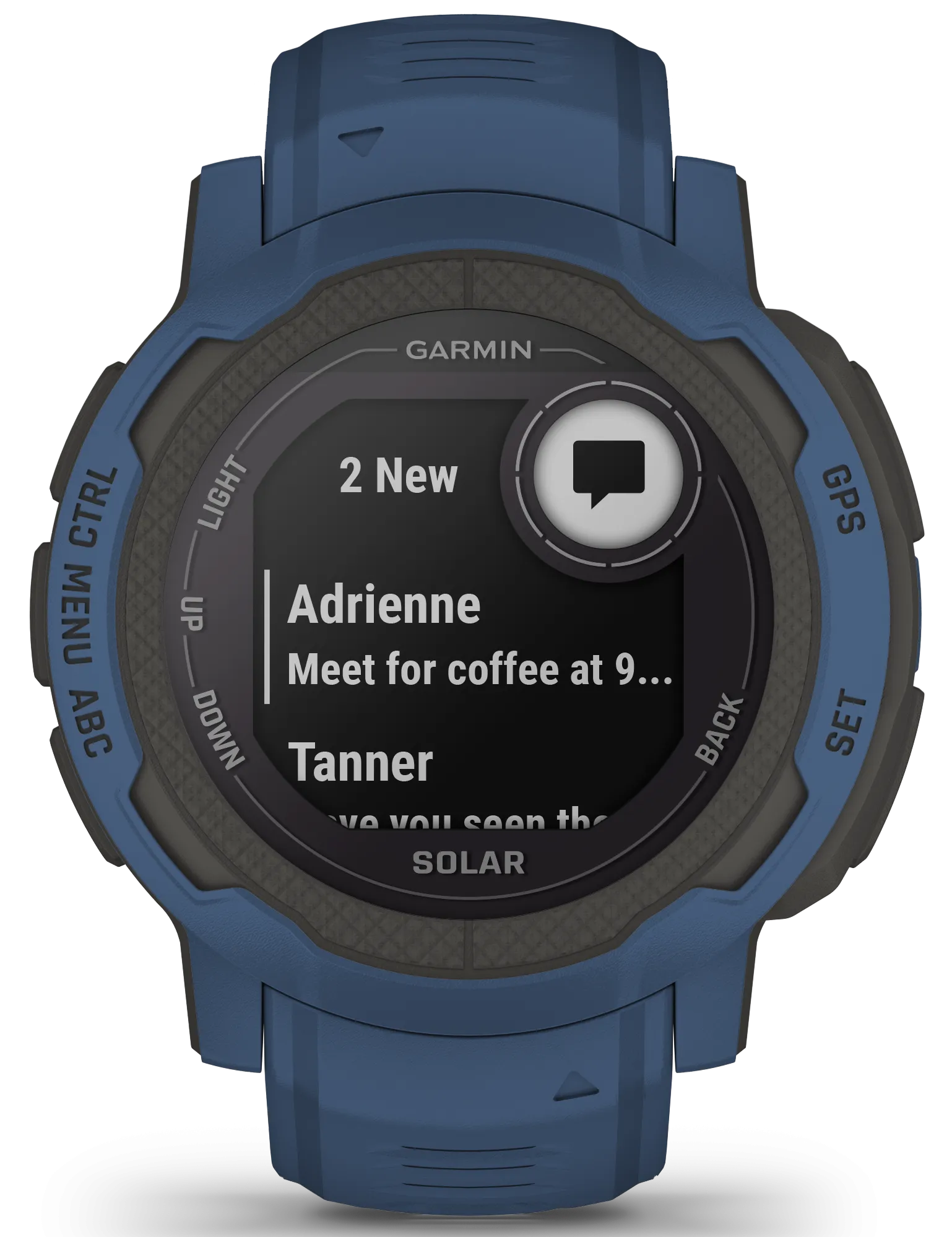 Garmin Watch Instinct 2 Solar GPS Tidal Blue Smartwatch