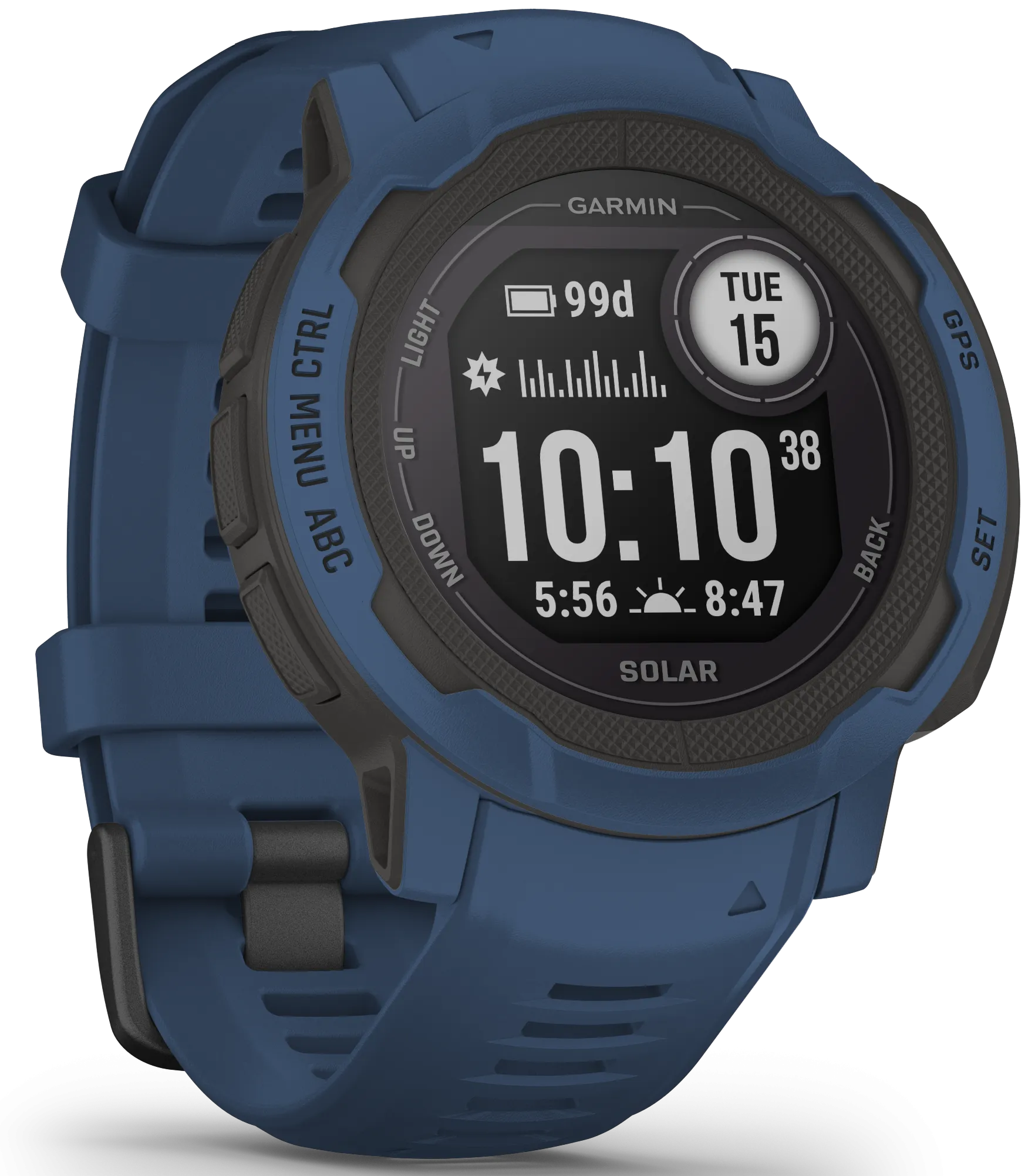 Garmin Watch Instinct 2 Solar GPS Tidal Blue Smartwatch