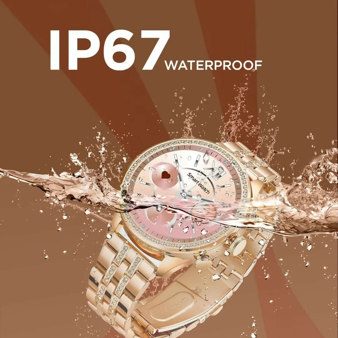 GEN 9 Women's Smartwatch with HD Display, Fitness Tracker (Rose Gold)