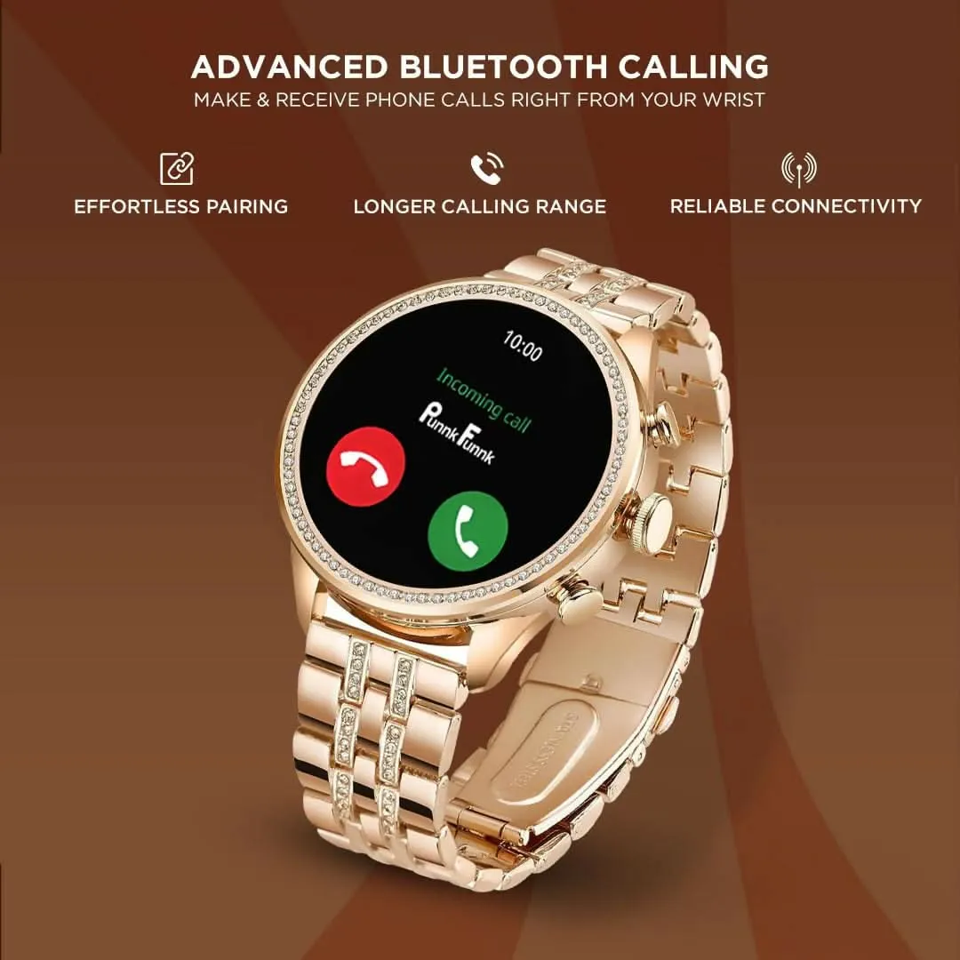 GEN 9 Women's Smartwatch with HD Display, Fitness Tracker (Rose Gold)