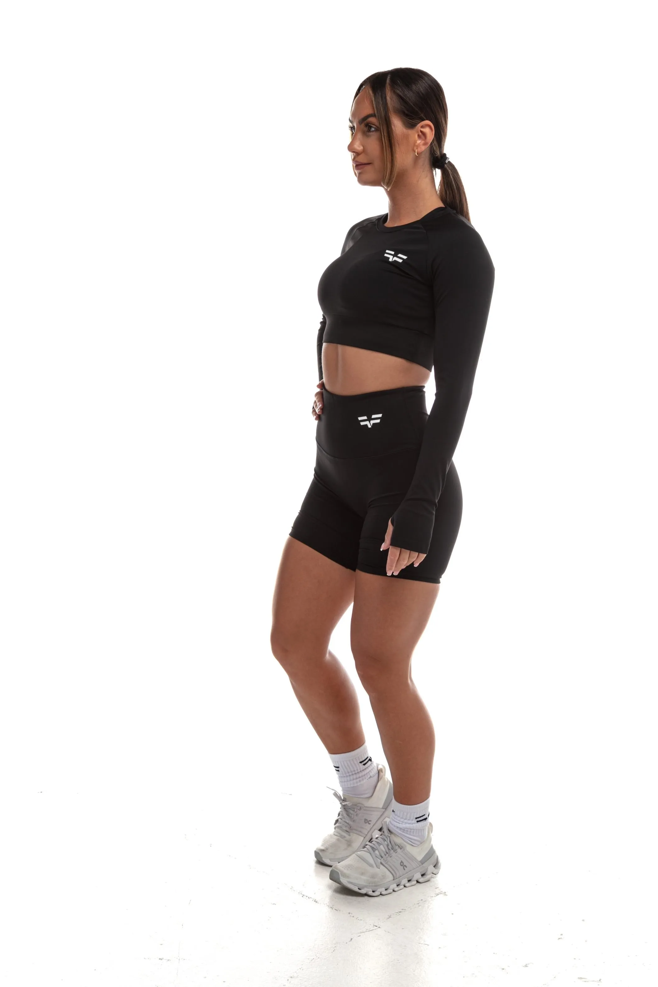 GymFreak Women's Vision Crop Top - Black