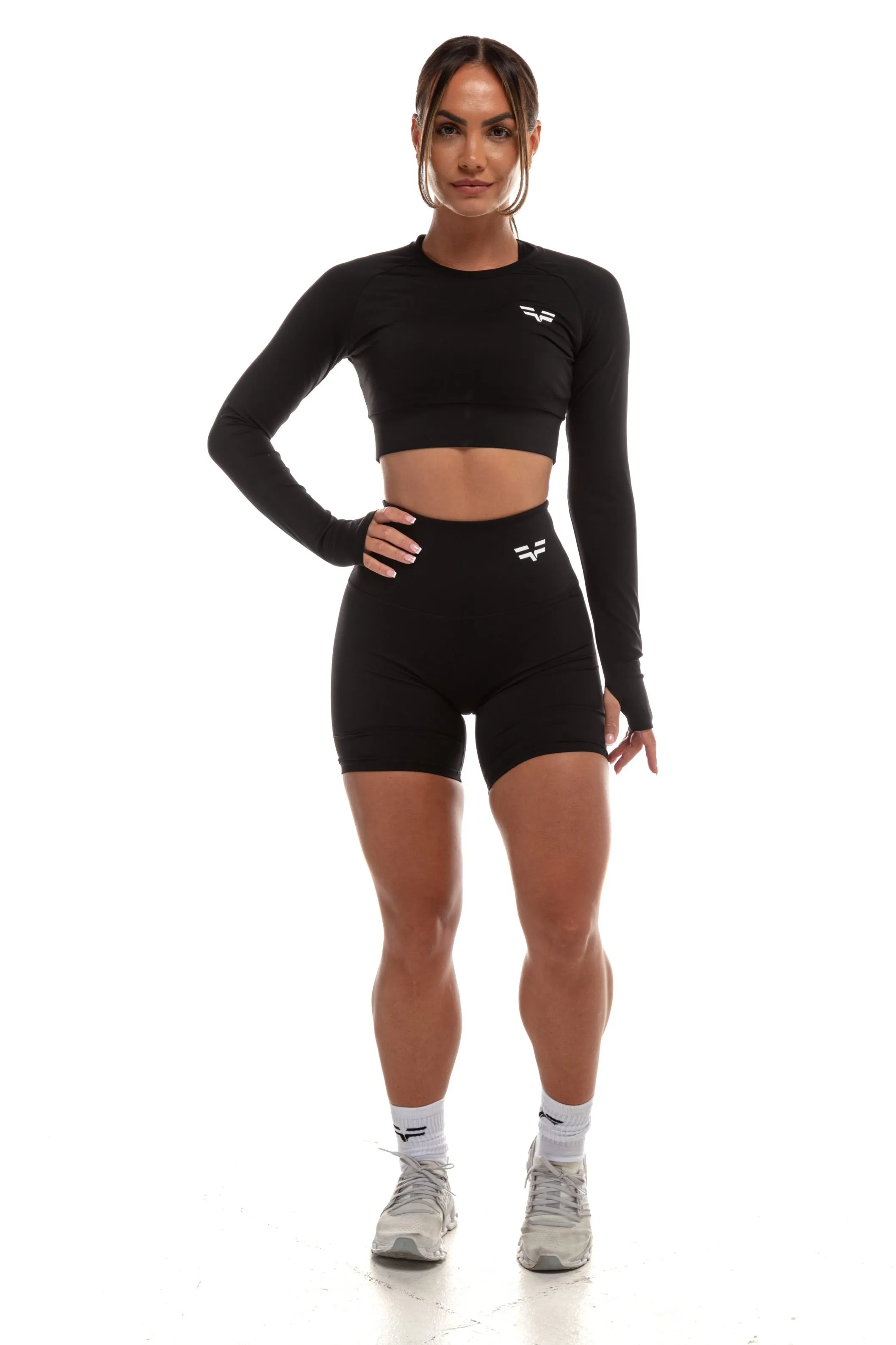 GymFreak Women's Vision Crop Top - Black