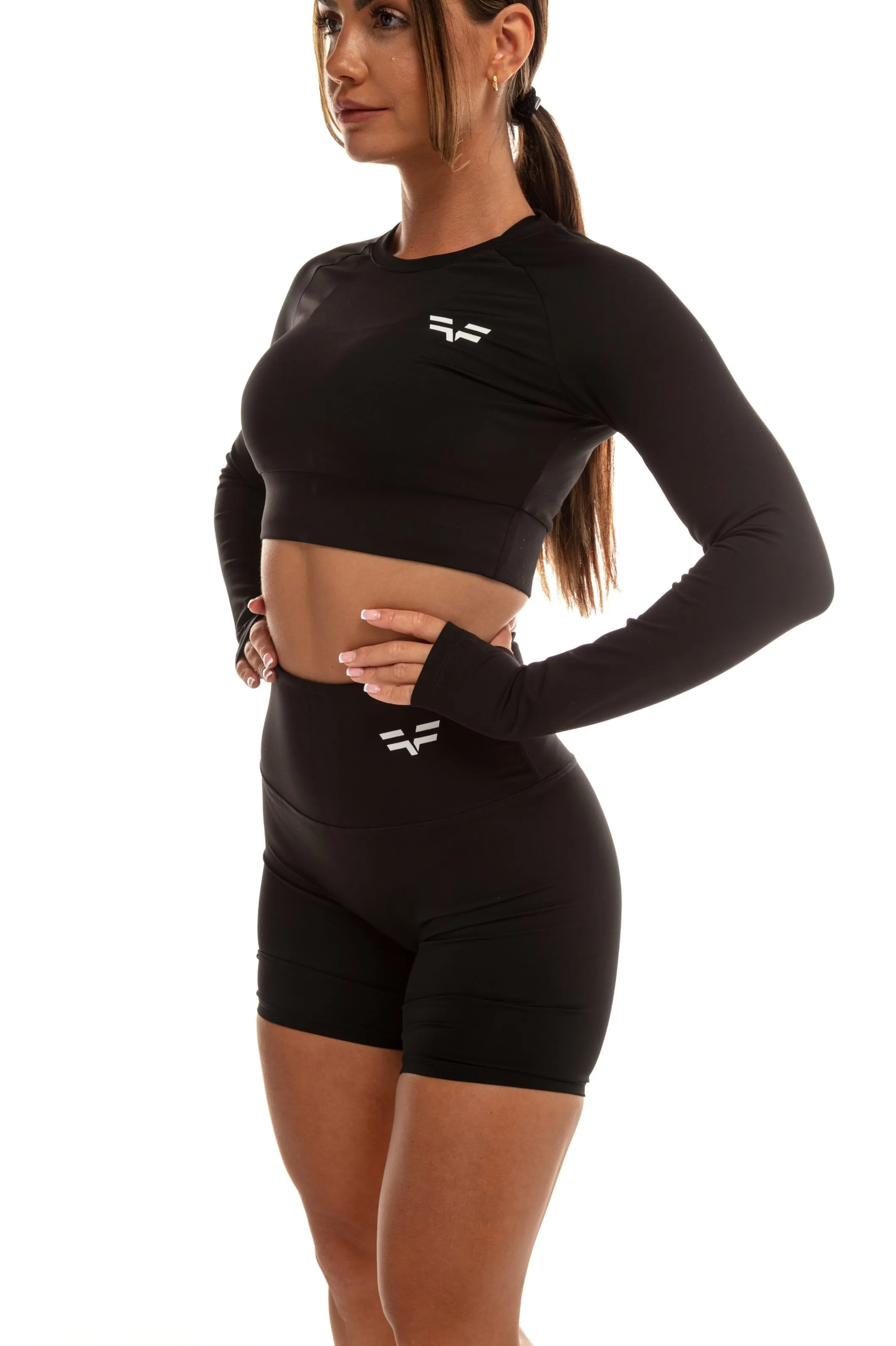 GymFreak Women's Vision Crop Top - Black