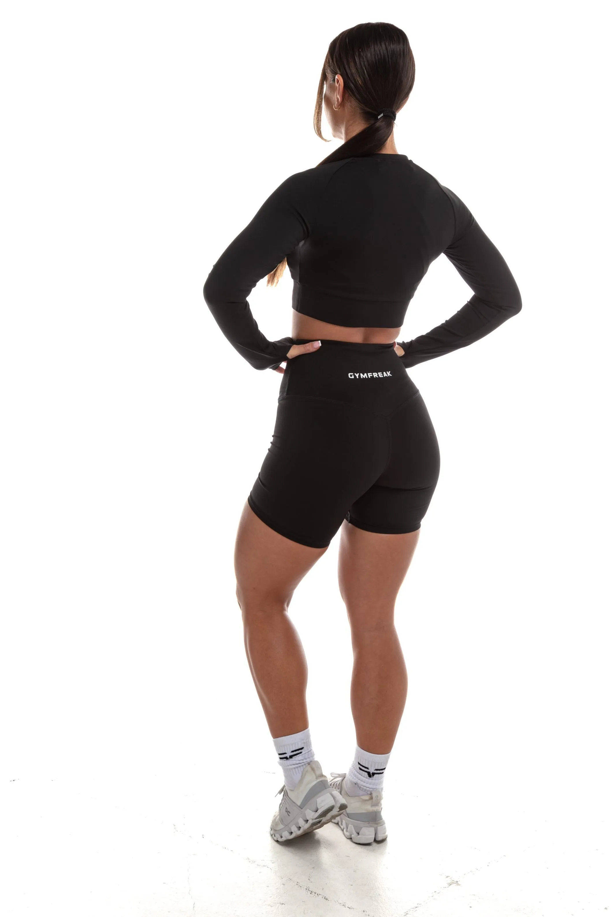 GymFreak Women's Vision Crop Top - Black