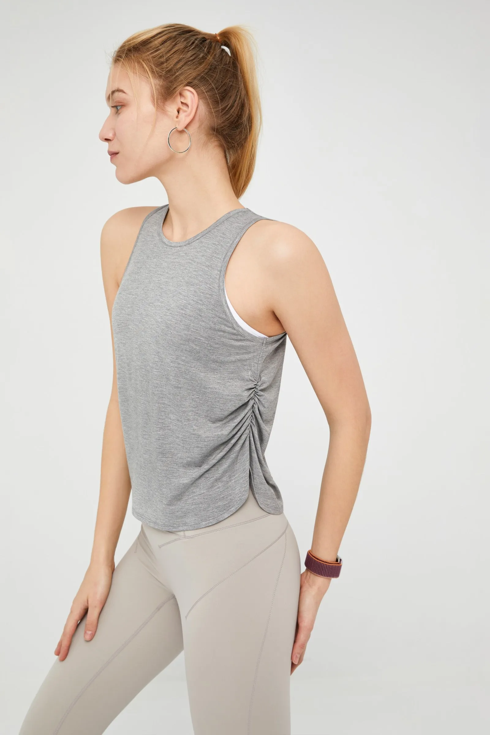 High Neck Workout Tank Top