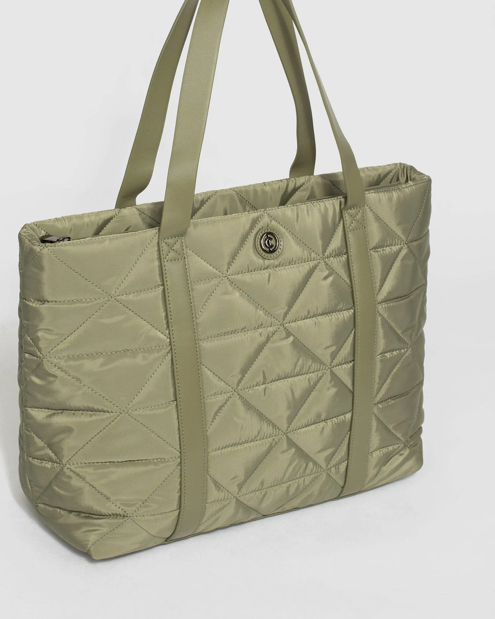 Khaki Billie Sport Tote Bag