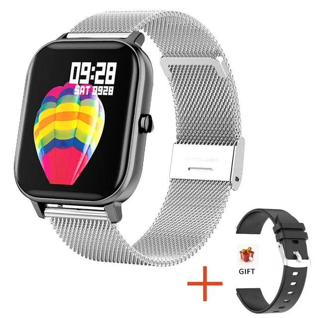 LIGE New P8 1.4 inch Full Touch Women Digital Watches Waterproof Sports For xiaomi iPhone Multifunctional  Electronic Watch Men
