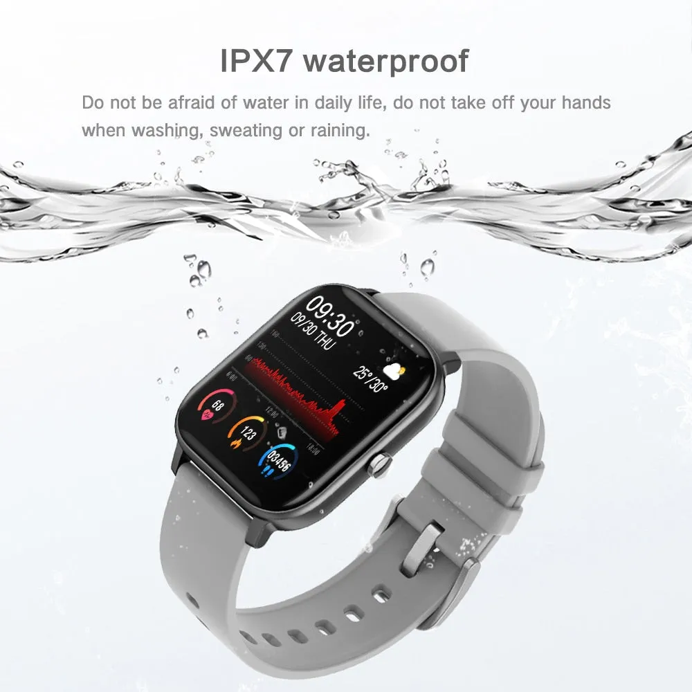 LIGE New P8 1.4 inch Full Touch Women Digital Watches Waterproof Sports For xiaomi iPhone Multifunctional  Electronic Watch Men