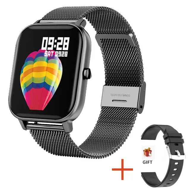 LIGE New P8 1.4 inch Full Touch Women Digital Watches Waterproof Sports For xiaomi iPhone Multifunctional  Electronic Watch Men