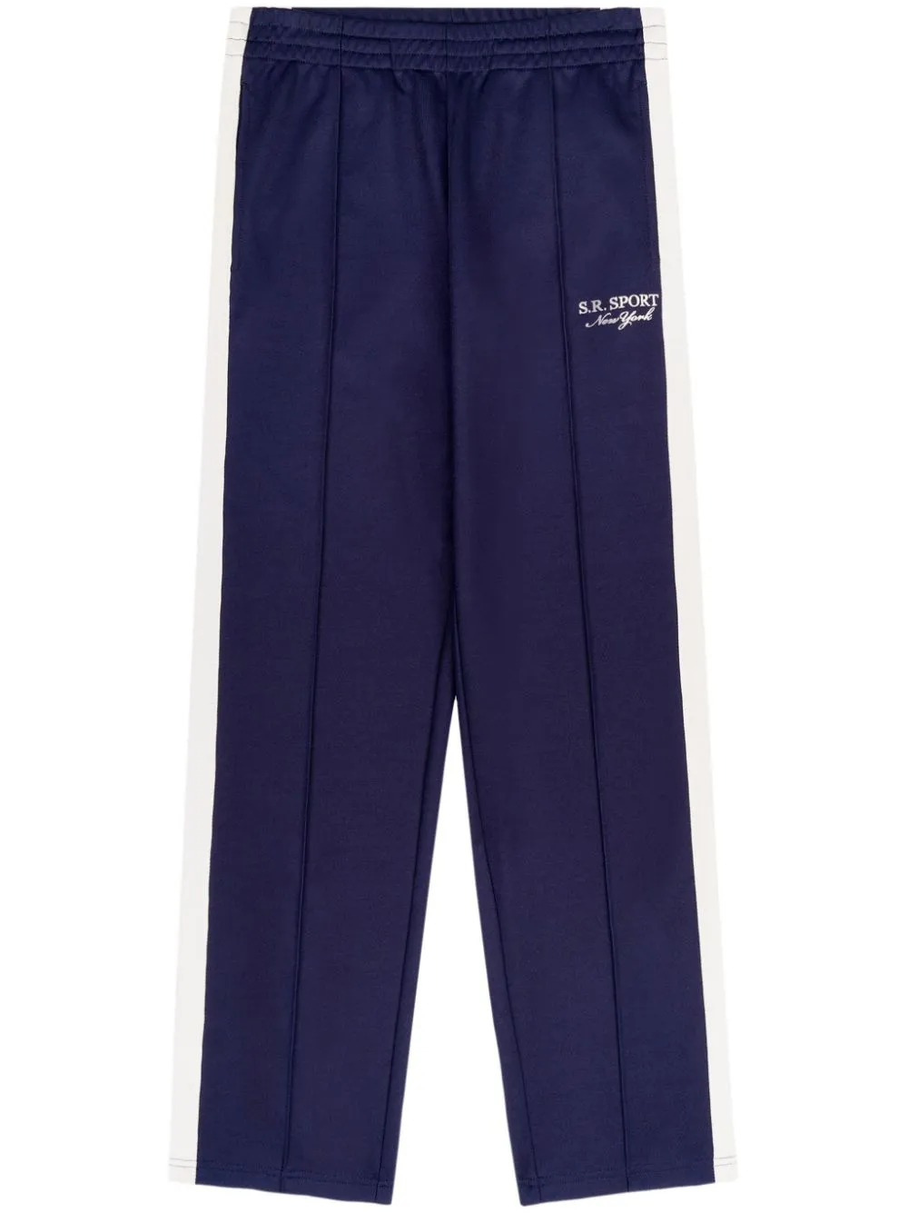 logo-embroidered stripe-detailing track pants