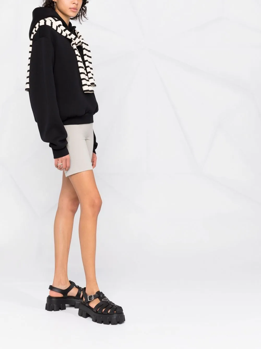 logo-print stretch shorts
