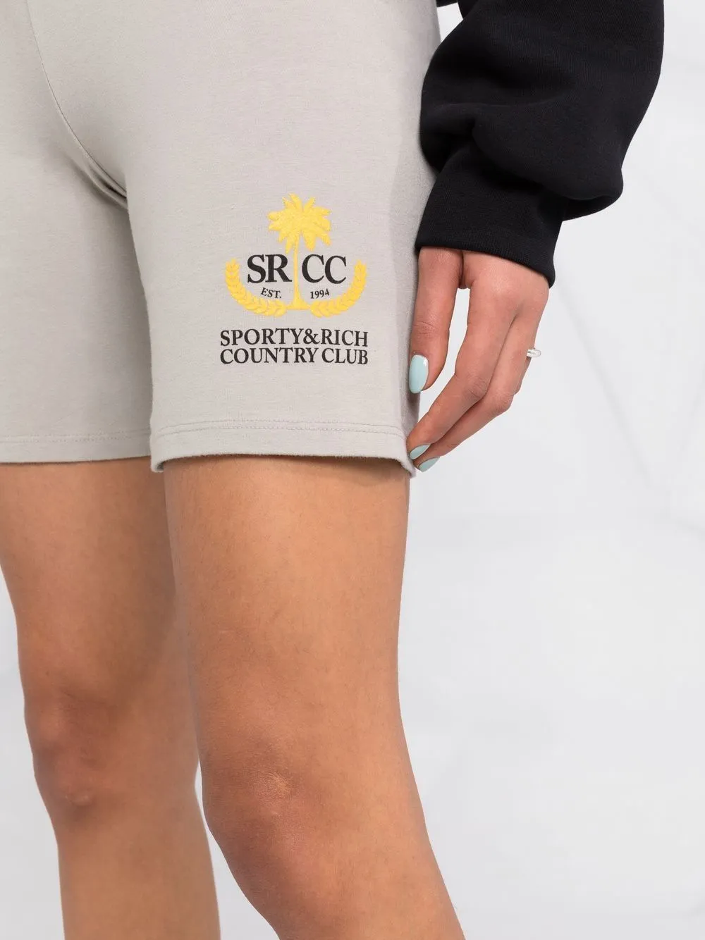 logo-print stretch shorts