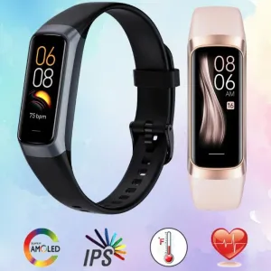 Men Women Waterproof Fitness Tracker Slim Smart Watch