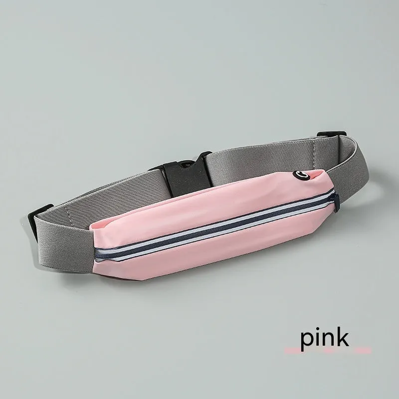 Men's And Women's Outdoor Sports Waist Bag Gym Bag Waterproof Storage Bag Sports Bag Invisible Ultra-thin Mini Small Waist Bag