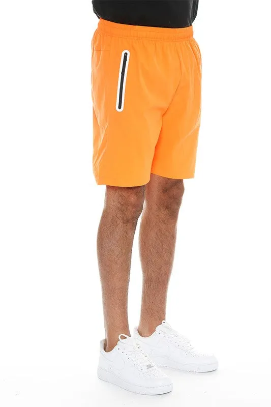 Men's Green Active Sports Performance Running Shorts