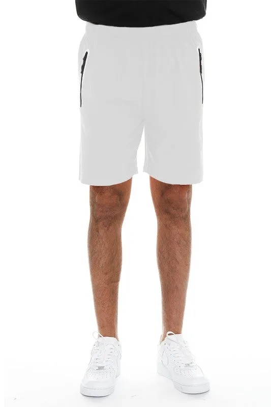 Men's Green Active Sports Performance Running Shorts