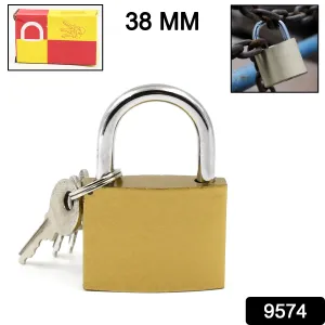 Multipurpose Solid 3 Keys Padlock, 38mm, 1 Pc